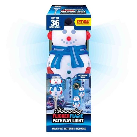 MAGIC SEASONS Shawshank LEDz  Shimmering Snowman Flicker Flame Pathway Light 1 pk 702097